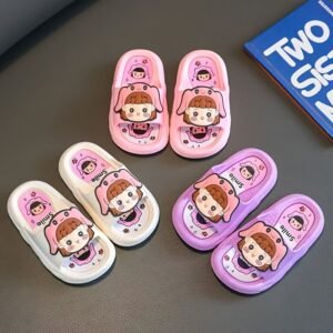Sandales d'été fraîches pour filles, style princesse, intérieur, dessin animé, antidérapantes, adaptées à un usage familial