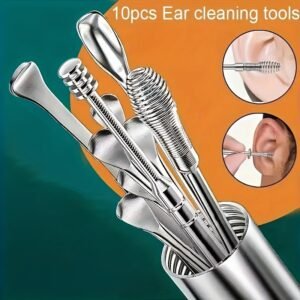 Pack Pro 10 outils  Nettoyage d'Oreille en Acier Inoxydable