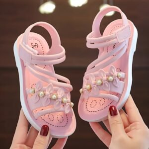 Sandales d'été pour filles, écolières, antidérapantes, mode décontractée, style princesse