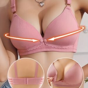 Soutiens-gorge d'allaitement pour femmes à ouverture avant - Sous-vêtements de maternité sans armature, adaptés aux mamans qui allaitent, fermeture avant confortable sans coussinets, couleur unie opaque et coupe régulière pour l'après-accouchement