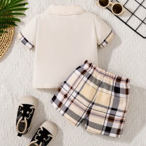 Ensemble décontracté été pour garçon bébé - style britannique tendance