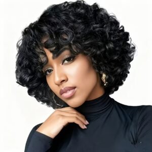 Afro Court et Bouclé pour Femmes Africaines | Petits Boucles Volumineuses 38,48 cm