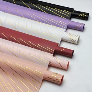 10pcs, [Papier Cadeau Fleurs Point de Départ de l'Amour] Papier Cadeau Fleurs, Fournitures de Boutique de Fleurs, Papier d'Emballage Cadeau, Matériaux pour Emballage de Bouquets de Fleurs, Emballage de Bouquet Cadeau d'Anniversaire, Convient pour les Loisirs Créatifs