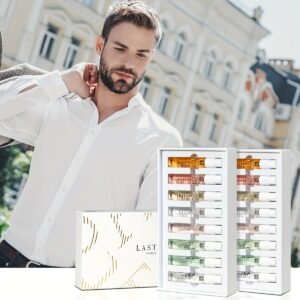 Ensemble de 2 flacons de parfum en 8 pièces par boîte, emballés dans 2 boîtes. Ces petites et portables fragrances sont pratiques à transporter, assurant la fraîcheur à tout moment et en tout lieu. Avec une variété de parfums disponibles.