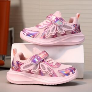 Chaussures de course pour filles | Mode décontractée douce et confortable, adaptées pour le quotidien, l'école, les festivals, les fêtes, toutes saisons, fermeture, paillettes, tige en tissu