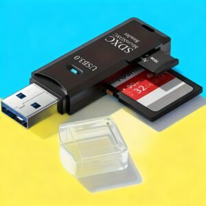 Lecteur de carte SD USB 2.0 | Compatible avec adaptateur de transfert de carte Micro SD pour PC, adapté pour lecteur de carte de stockage de caméra, lecteur de carte pour ordinateur portable Wansurs