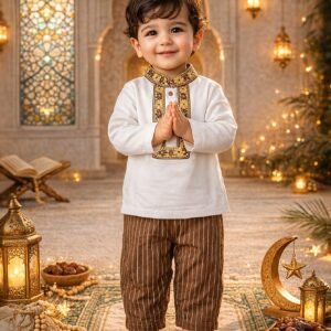 2 pièces Vêtements Traditionnels Moyen-Orientaux pour Bébé Garçon