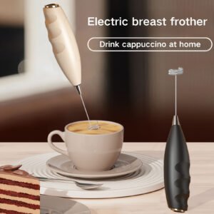 [Mélangeur Double Tête] Batteur à Œufs Électrique Double Tête Portable, Nouveau Mélangeur à Main Multifonction Élégant, Alimenté par Piles (Piles Non Incluses), Mélange Double Tête 1W, Disponible en Deux Couleurs, Adapté pour Cappuccino, Matcha et Latte aux Œufs, Outil de Cuisine Ergonomique