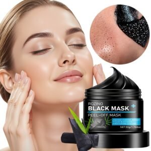 Masque Nettoyant Instantané & Contrôle Longue Durée des Huiles : Charbon de Bambou - Masque Off 50g avec Charbon de Bambou, Huile de Jojoba, Citronnelle & Plus. Absorption Puissante, Séchage Rapide, Nettoyage Instantané des Pores, Éclaircit le Teint Beige Clair, Lisse la Peau. Off pour un Finition