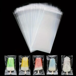 200pcs Sacs à Glace Épais Premium - Sacs en Plastique Auto-Scellants pour Snacks & Cadeaux, Idéaux pour les Vacances, Anniversaires & Fêtes d'Été