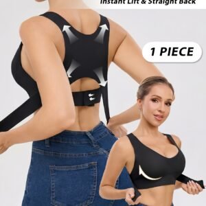 Soutien-gorge sans couture pour femmes, lifting et sculptant, anti-côtes, confortable et tendance, sans fil, matière lisse, couleur unie, pour le quotidien, lingerie sans couture, idéal pour le sport et le port quotidien, correction de la posture du dos, soutien-gorge de sport tendance
