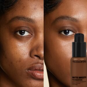 Crème Fond de Teint Hydratante Visage Waterproof Longue Tenue Contrôle du Sébum Couvrance Totale Pores Cernes Visage Base Visage Illuminante Teint Liquide Ton Blé